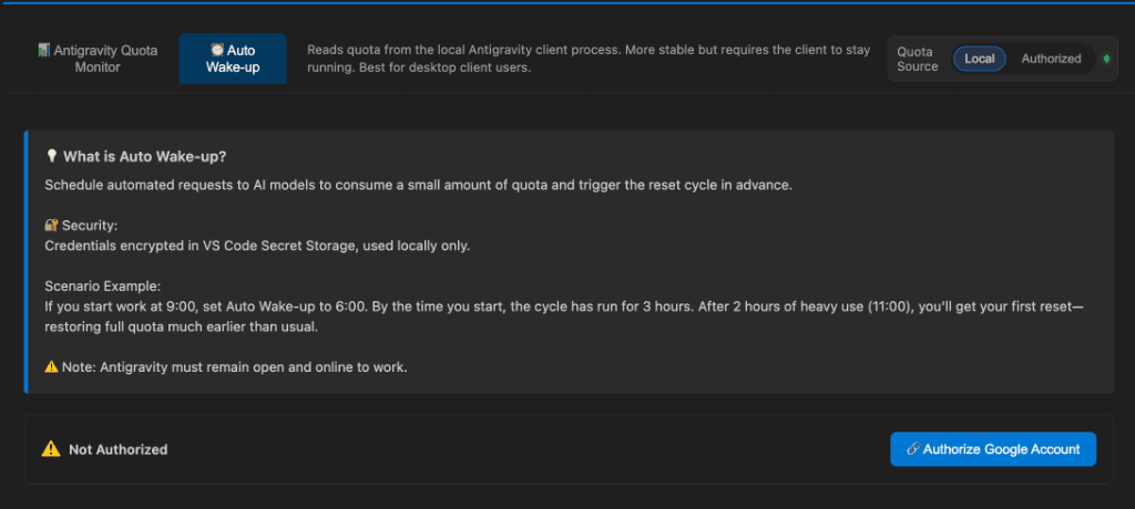 Auto Wake-up Detail