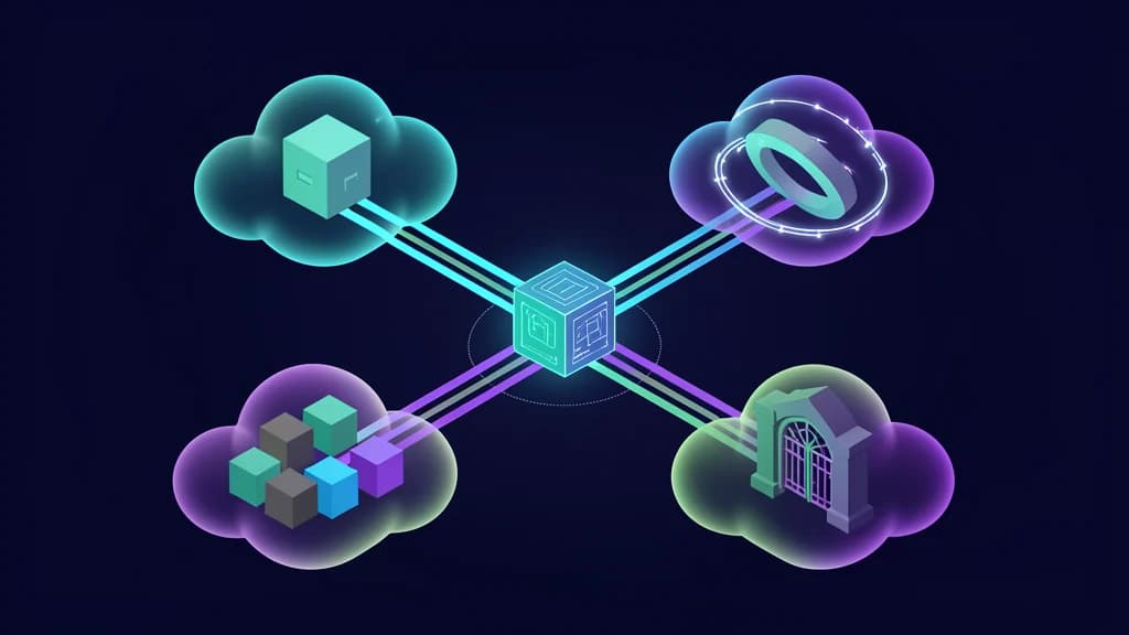 Cloud coding agent moving through a versioned development environment with security and test gates
