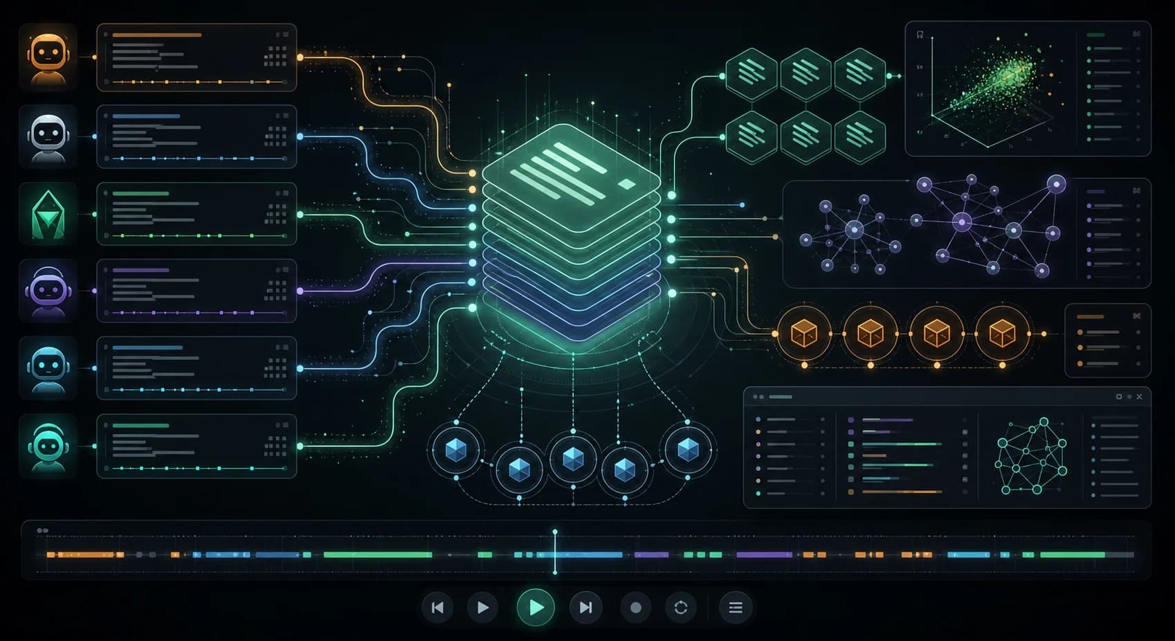 Agentmemory guide hero showing agent sessions flowing into local memory, BM25 and vector search, graph context, and MCP clients