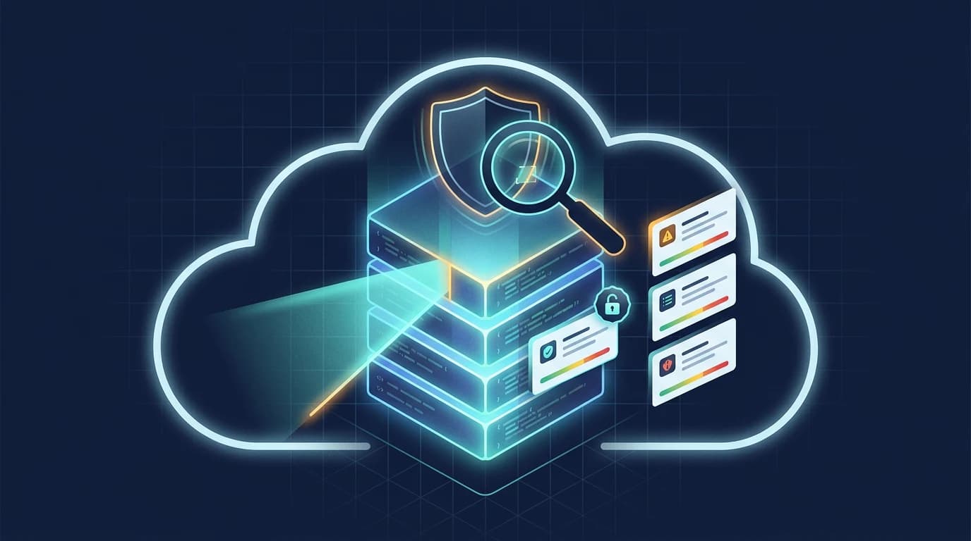 Codex Security Cloud hero art — a security agent scanning a repository in the cloud