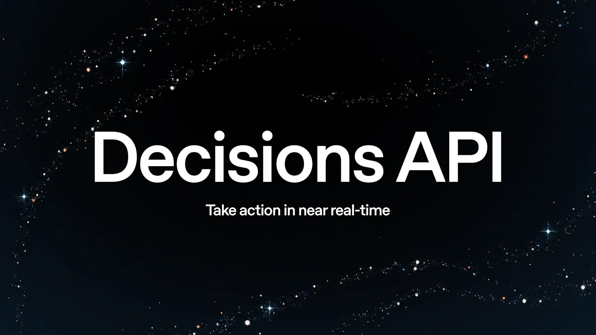 Official Decisions API title art on a space background