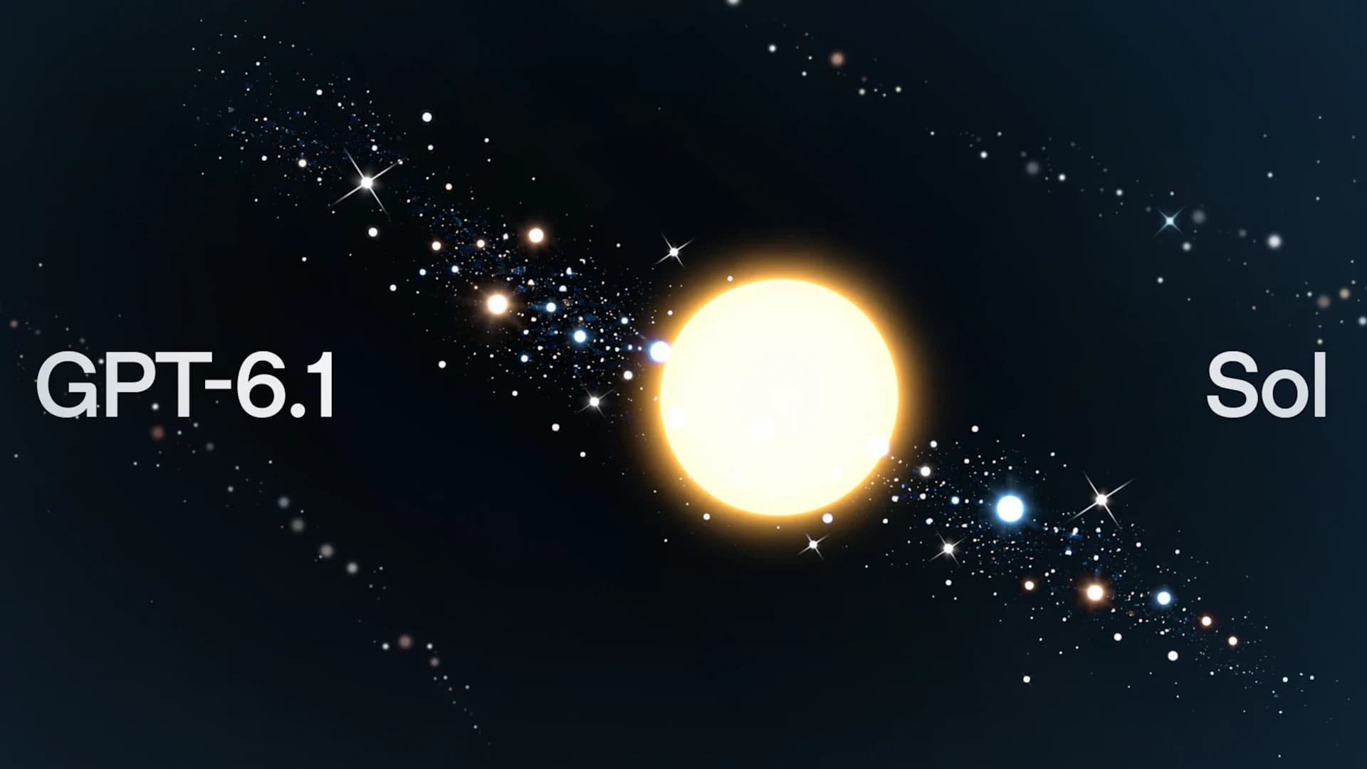 Official GPT-6.1 Sol title art on a dark starry background