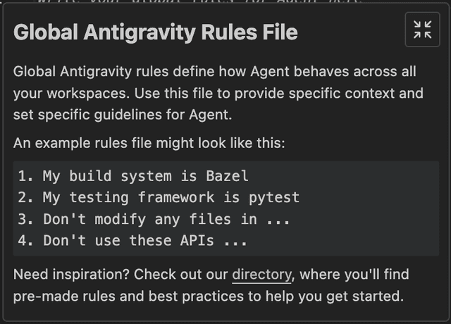 Antigravity Rules: Guide with AGENTS.md & Examples (2026)
