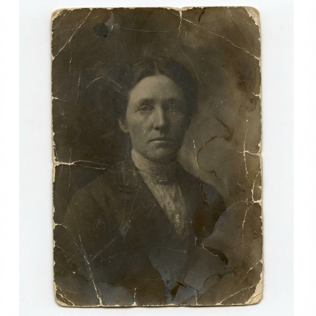 Vintage Black and White Portrait of Woman - Antique Photo - Portrait Photography AI prompt