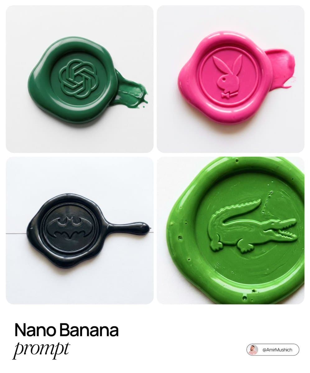 Brand Logo Wax Seals: ChatGPT, Playboy, Batman, Lacoste - Logo Branding AI prompt