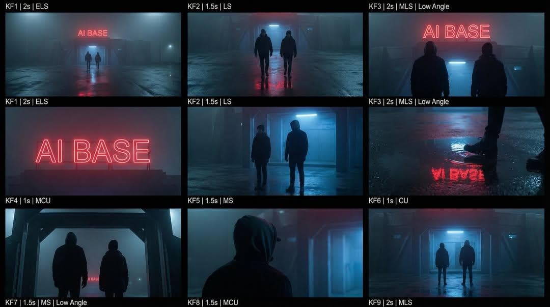Cinematic Sci-Fi AI Base | Dystopian Neon Fog Scene - Fantasy Scifi AI prompt