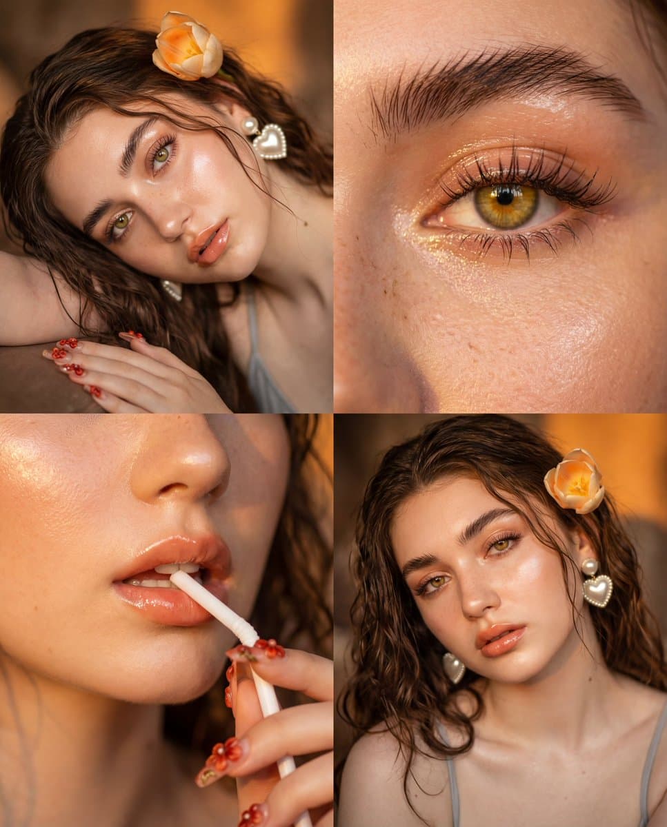 Young Woman Golden Hour Portrait | Beauty Photography - Portrait Photography AI prompt