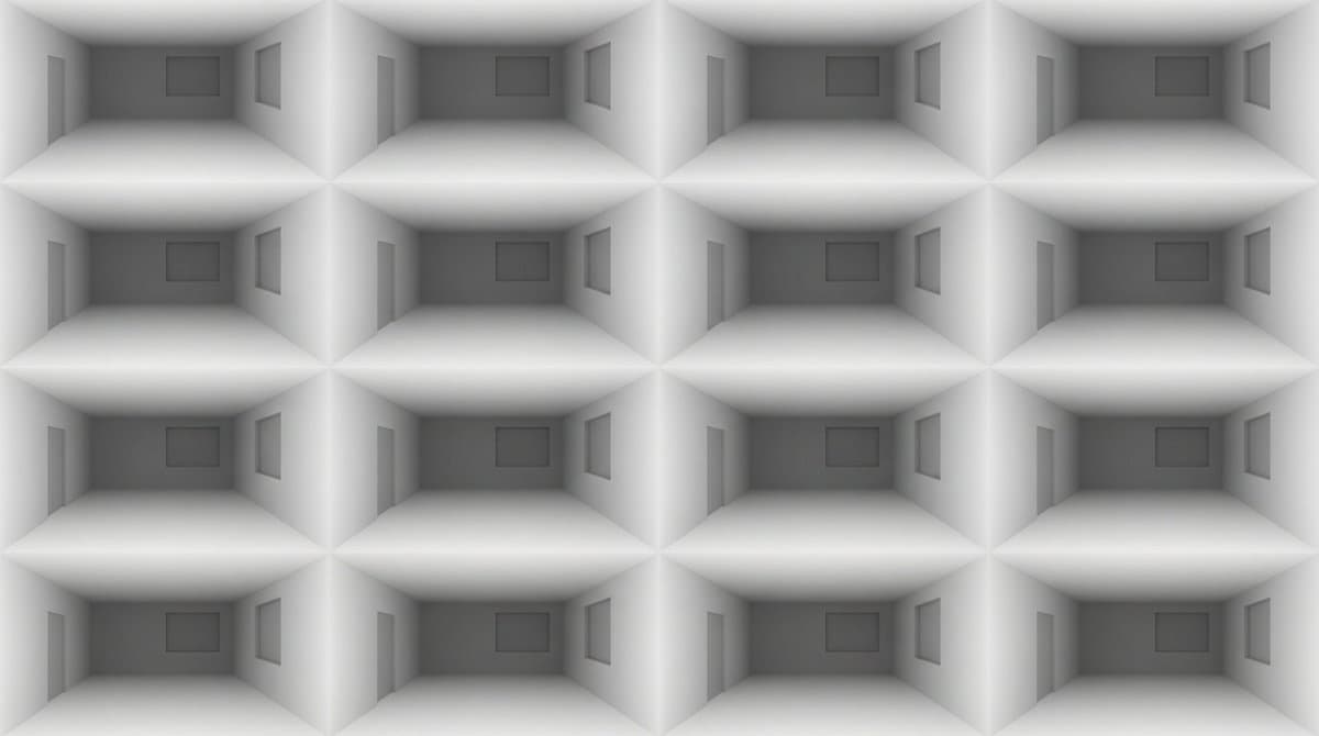 Abstract 3D Render: Minimalist Geometric Architectural Pattern - Architecture Interiors AI prompt
