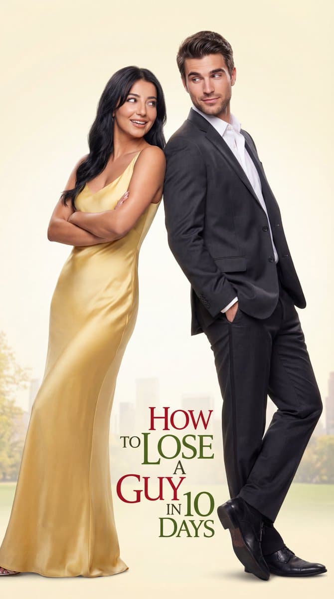 Romantic Comedy Poster: How to Lose a Guy in 10 Days - Cinematic Posters AI prompt